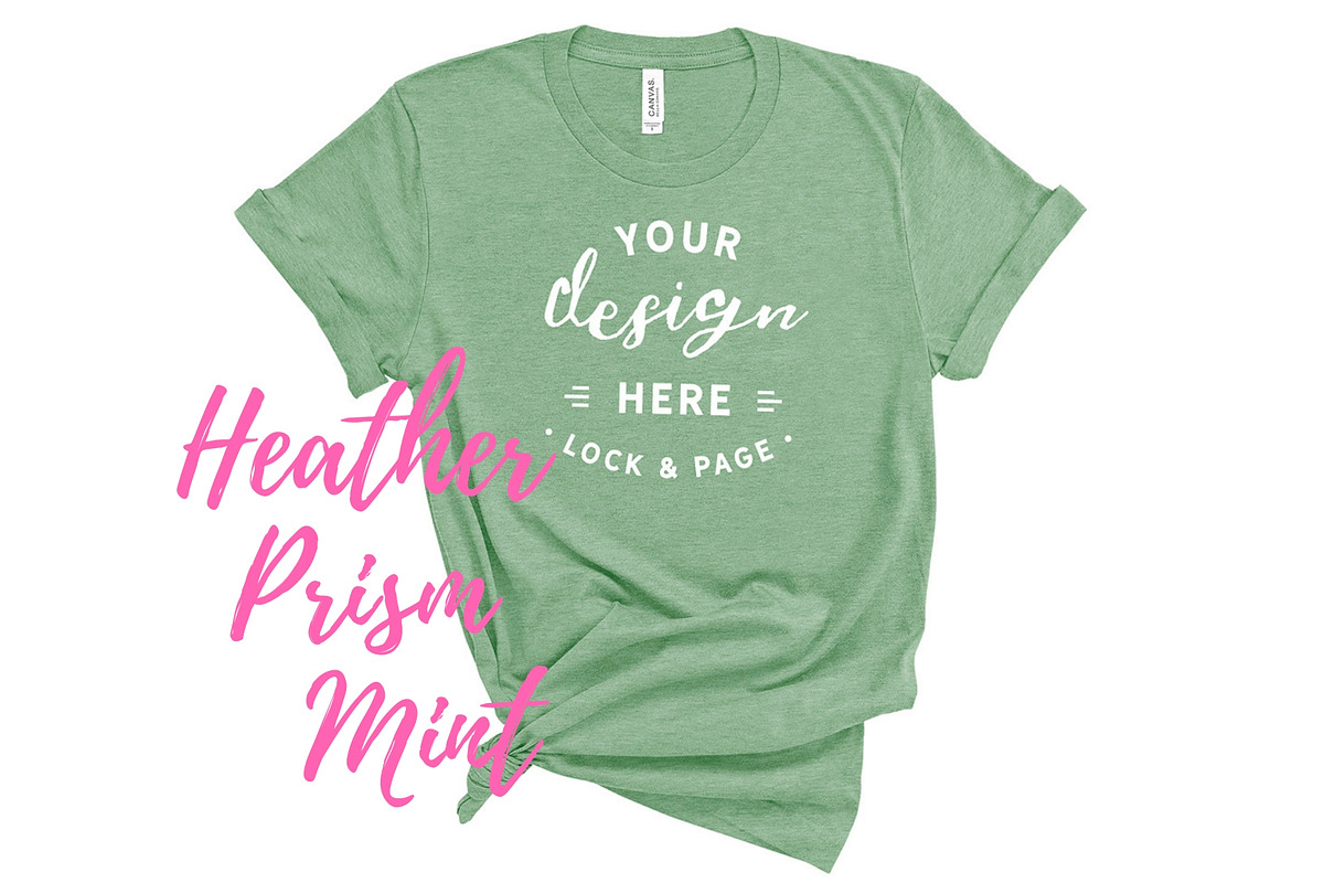 Bella Canvas TShirt Mockups On White, a Shirt Mockup by lock and page (Photo 65 of 92)