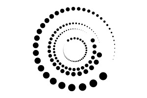 Halftone dotted speed lines, an Illustration by Things for designers