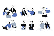 Business People Illustrations, a Finance Illustration by alexdndz (Thumbnail 1 of 3)