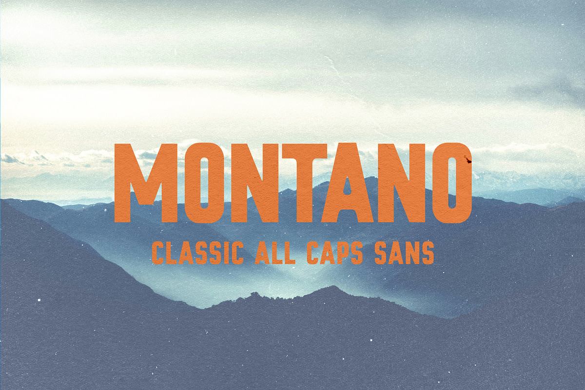 Montano – Bold All Caps Display Font, a Sans Serif Font by Bart Wesolek (Photo 1 of 8)
