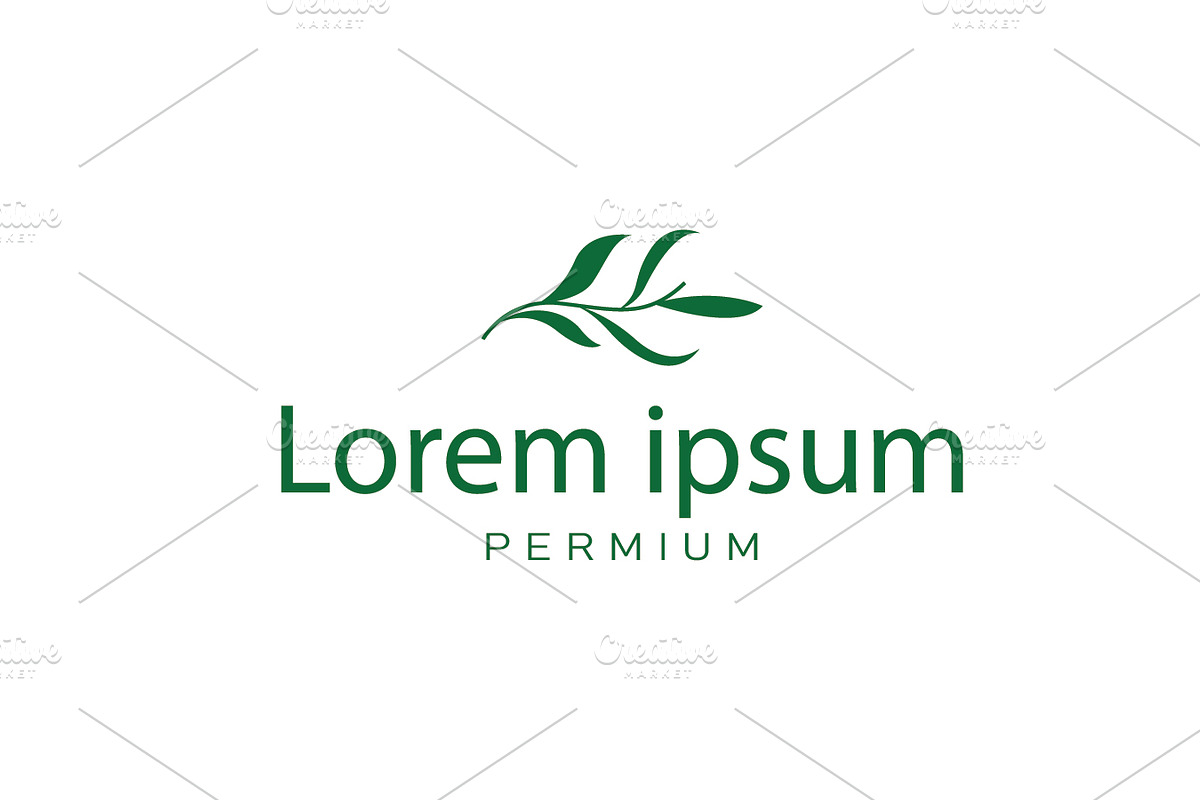 Organic Botanical Logo Green Plant, a Branding & Logo Template by Maylianaw28 (Photo 1 of 3)
