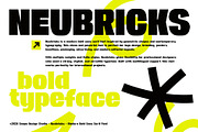 Neubricks - Bold Sans Serif Font, a Sans Serif Font by Snape Design Studio (Thumbnail 2 of 12)