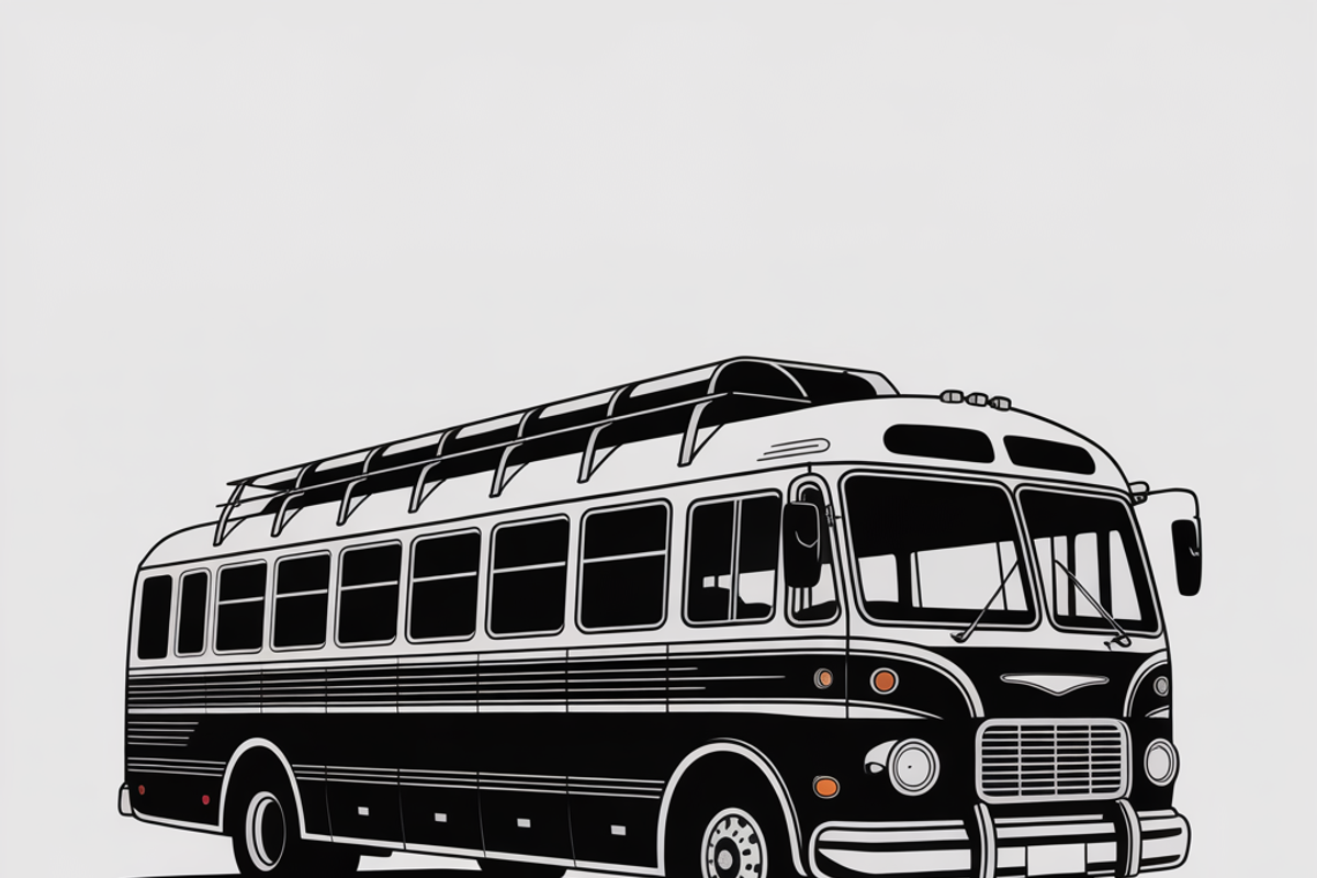 City bus silhouette flat design, an Illustration by Amazin_art (Photo 4 of 5)