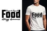 Food Allergy Awareness T-Shirt Desig, a Food Illustration by Unique Design Team (Thumbnail 4 of 5)