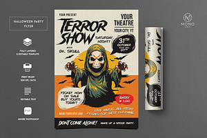 Halloween Party Flyer, a Flyer Template by monogrph