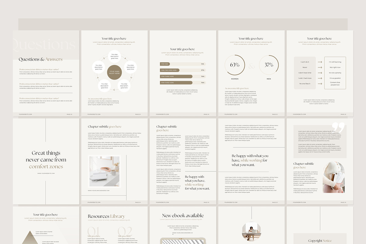Minimalist Ebook Canva Template, a Marketing Template by Modo Design Studio (Photo 8 of 10)
