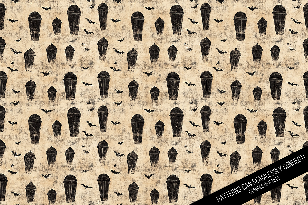 Vintage Halloween Digital Paper, a Pattern Graphic by Chromolume Studio (Photo 10 of 28)