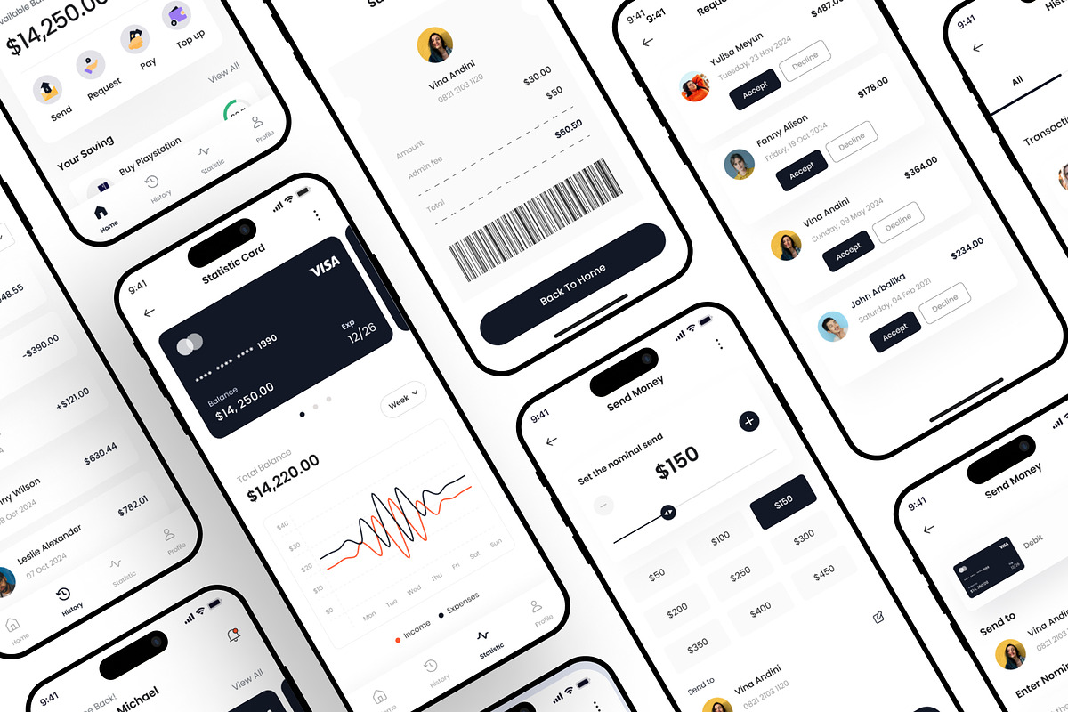 Paywise - Banking & Finance App kit, an App Template by Zee UI (Photo 2 of 5)