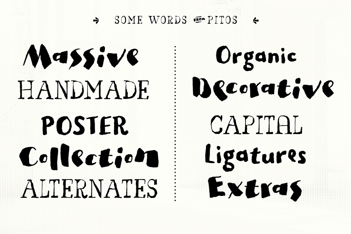Pitos  Font Family, a Sans Serif Font by Ahmet Altun (Photo 4 of 6)