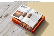 A4 Brochure Mockup, a Books & Magazine Mockup by Tokobeta (Thumbnail 8 of 9)