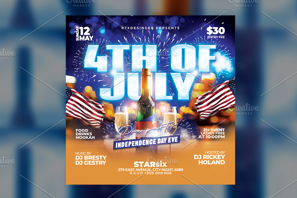 4th of July Flyer, a Flyer Template by RTXdesinger99 (Photo 3 of 3)