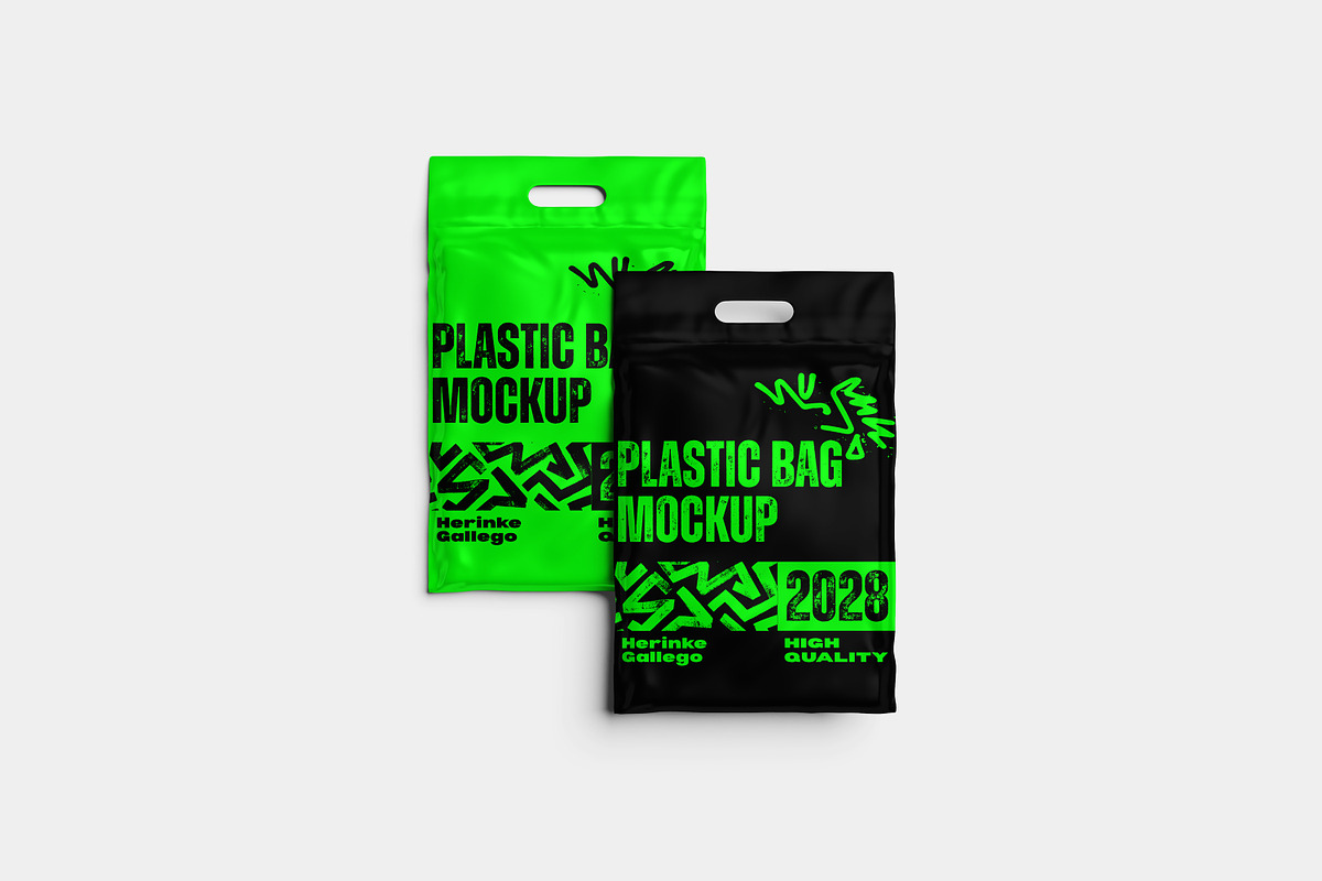 plastic bag mockup, a Merchandise Mockup by AnasStudio (Photo 8 of 10)