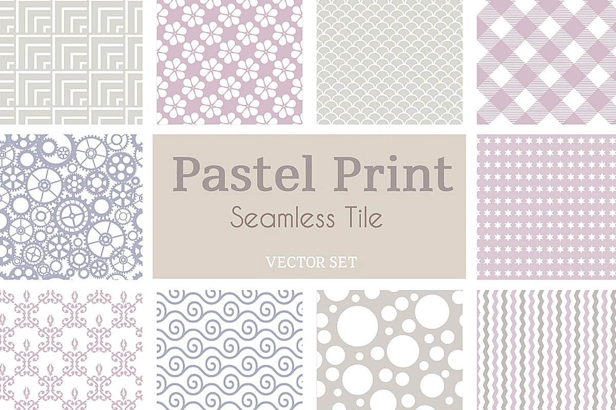 Set of vector tiled seamless collect, a Pattern Graphic by AlexZeL (Photo 1 of 5)