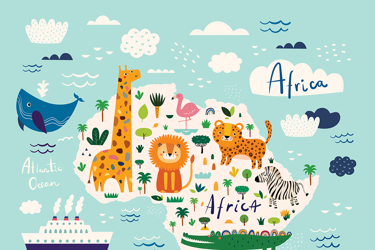 African animals baby collection, an Animal Illustration by MoleskoStudio (Photo 2 of 13)