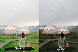 10 Moody Green Lightroom Presets