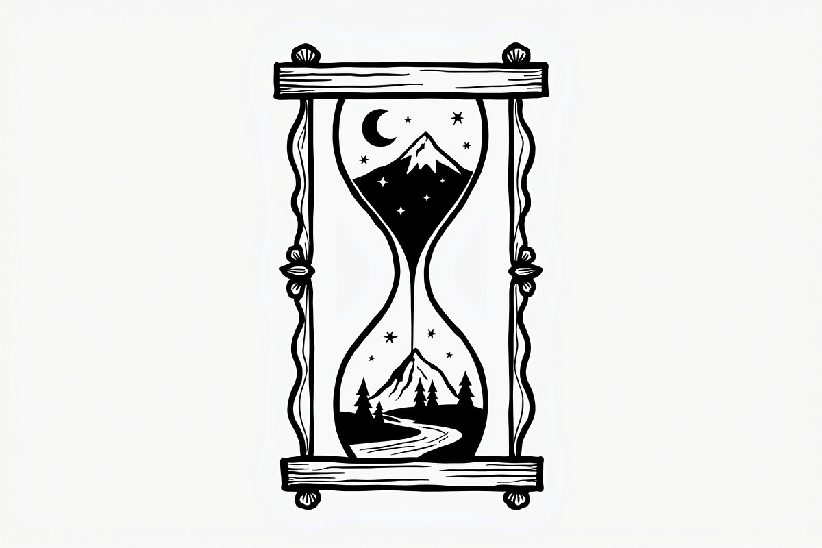 Hourglass Nature Scene Bundle, an Illustration by hafijul (Photo 7 of 7)