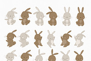 Baby Rabbit illustration & patterns, an Animal Illustration by polikarpovaart (Thumbnail 10 of 12)