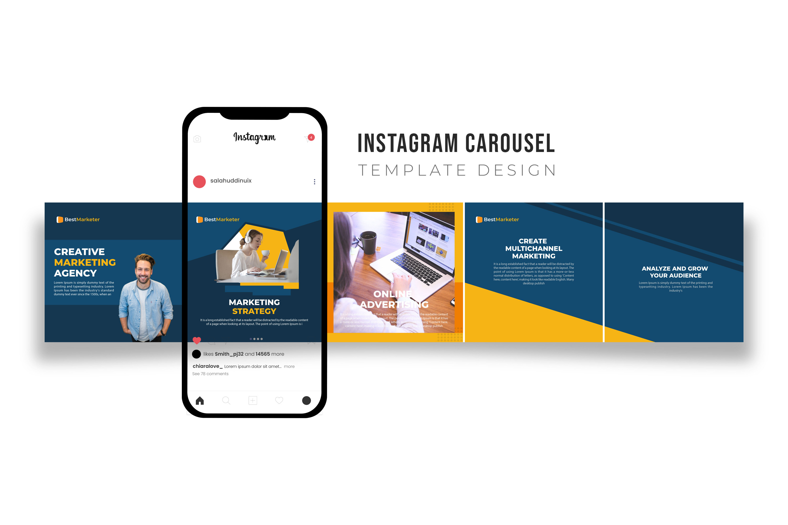 Instagram Carousel Templates | Creative Market