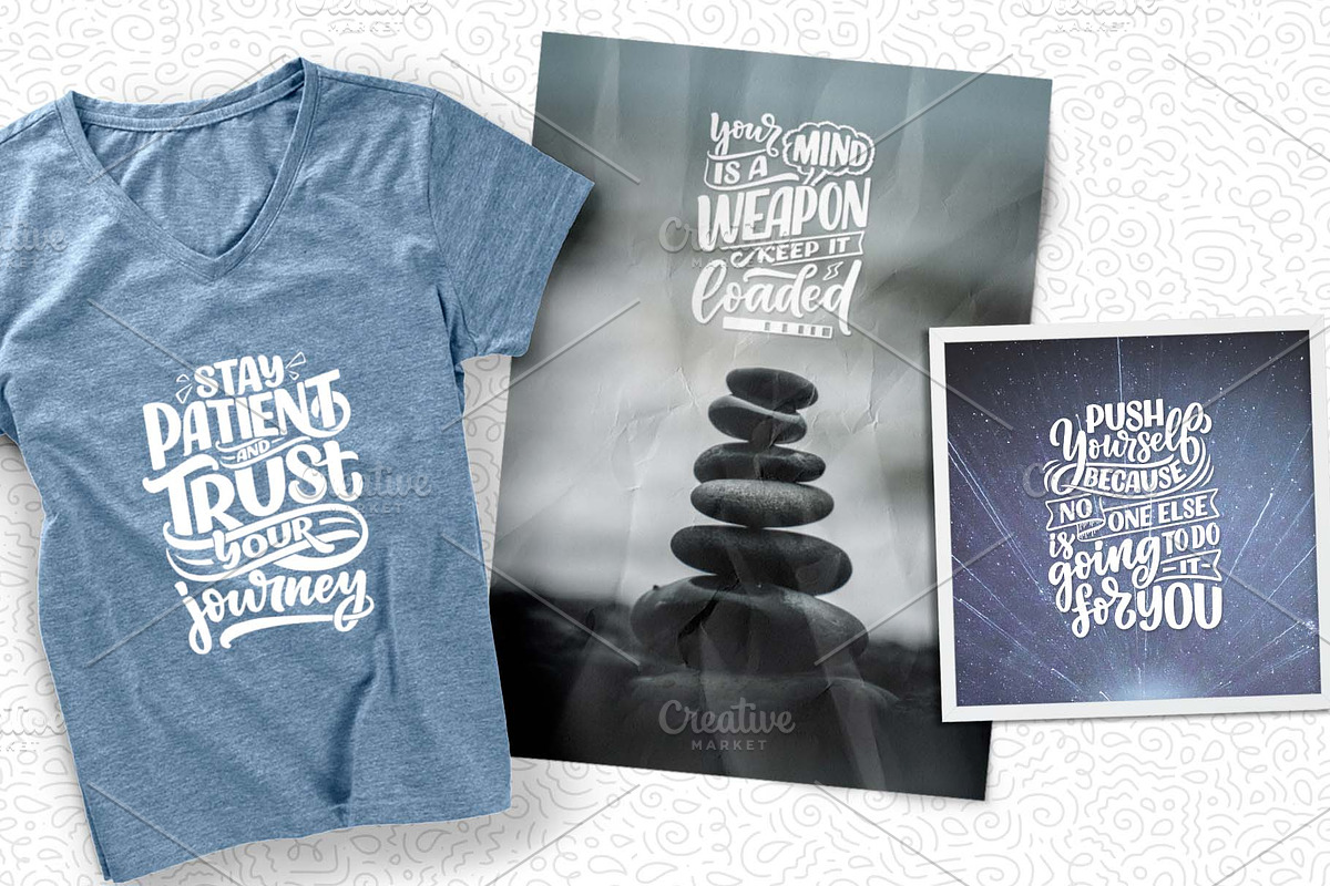 Motivation Lettering Quotes, a Decorative Illustration by Artlana (Photo 2 of 2)