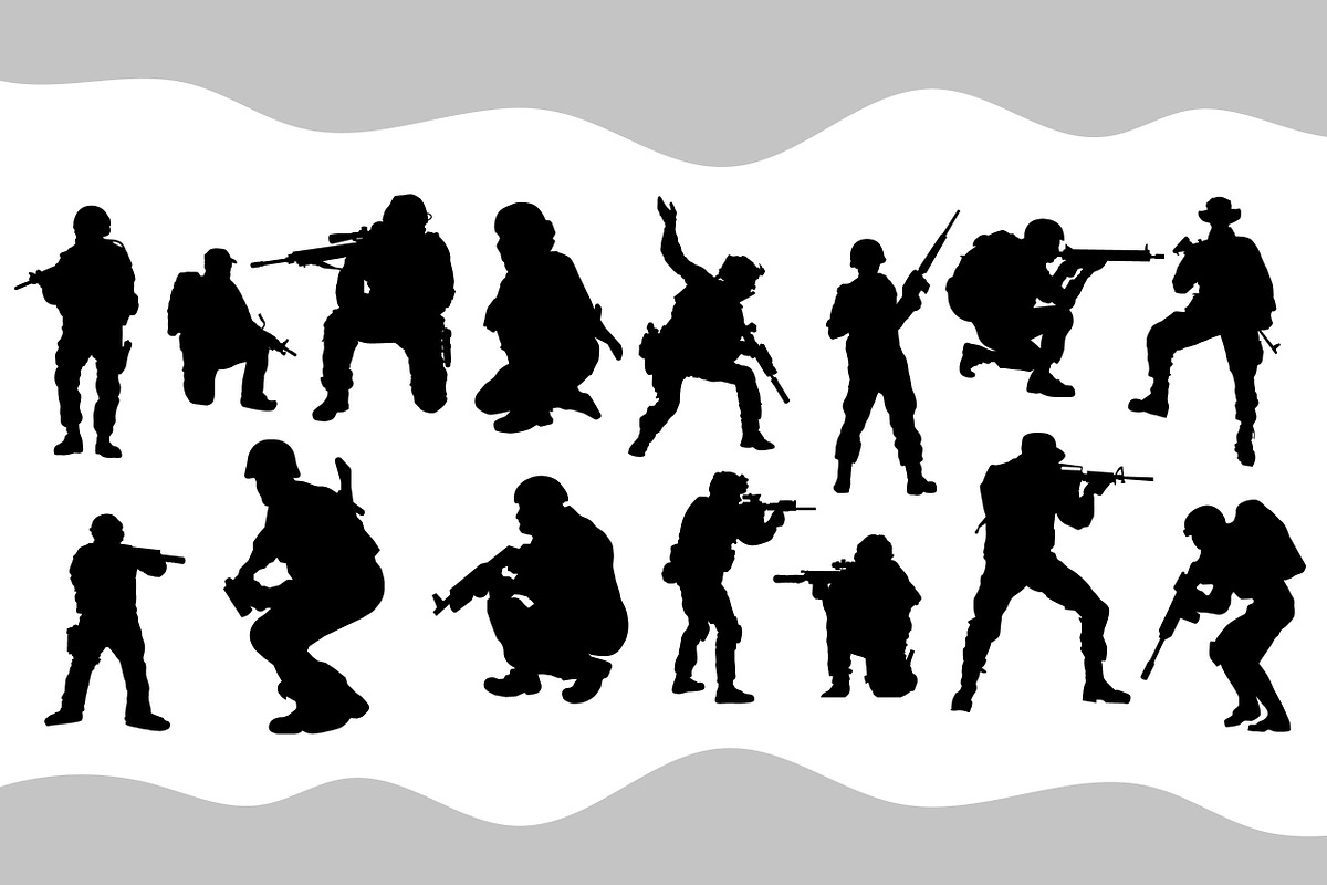 Soldier & Military Vector Bundle, a Person Illustration by Smix Ryo (Photo 2 of 3)