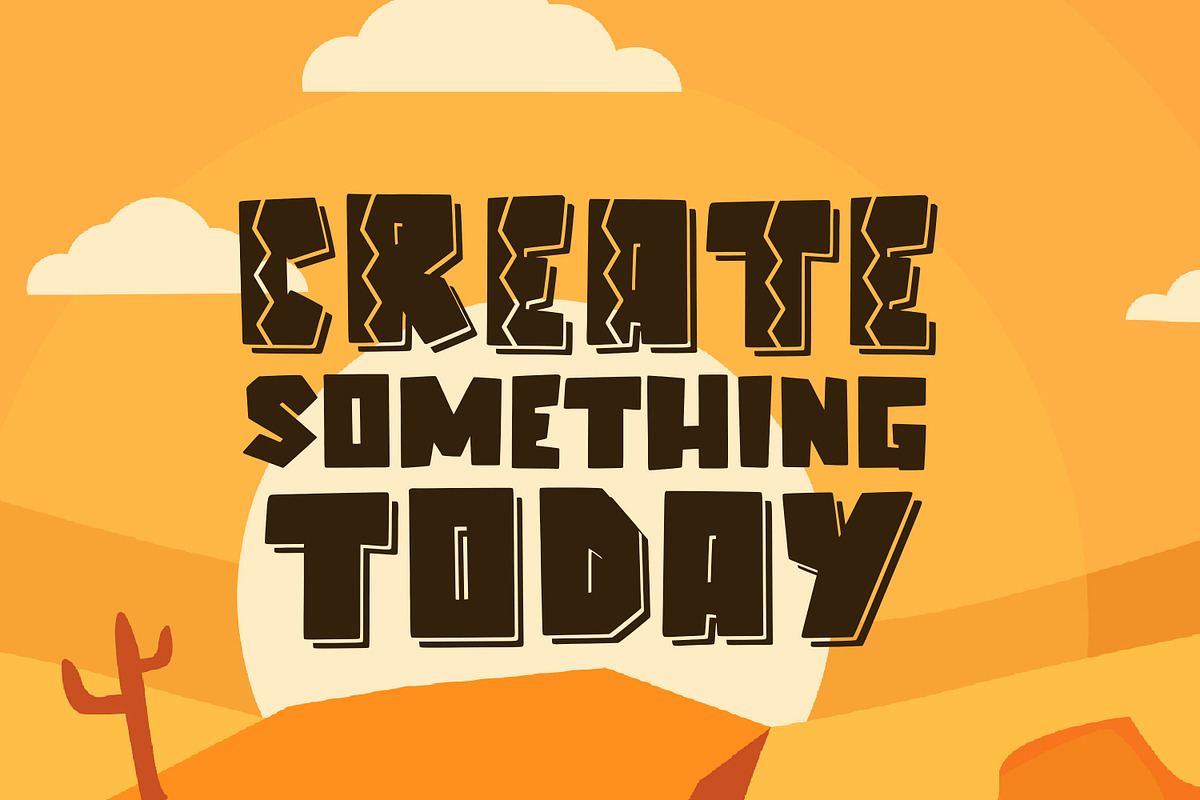 Elcatraz Family - Retro & Funny Font, a Sans Serif Font by Almarkhatype (Photo 8 of 12)