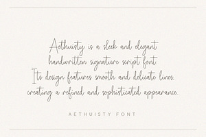 Aethuisty Handwritten Script Font