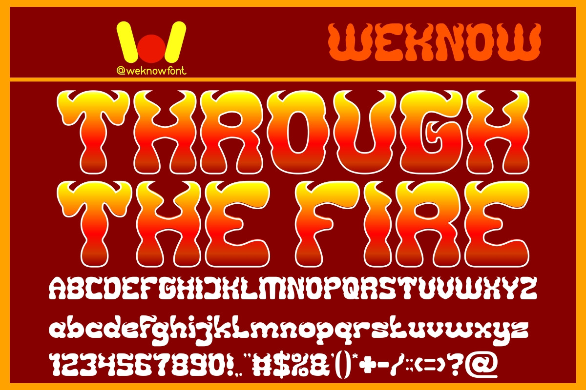 Dragon Monster font, a Font by weknow (Photo 5 of 8)