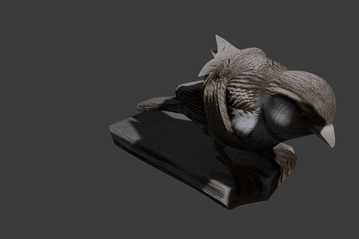 Bound Winged Sparrow Symbolic 3D Mo, an Animal 3D Model by Temer (Photo 2 of 6)