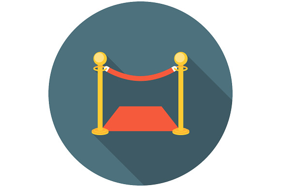 Golden Fence With Red Carpet