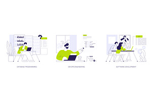 Back end development abstract, a Finance Illustration by Visual Generation