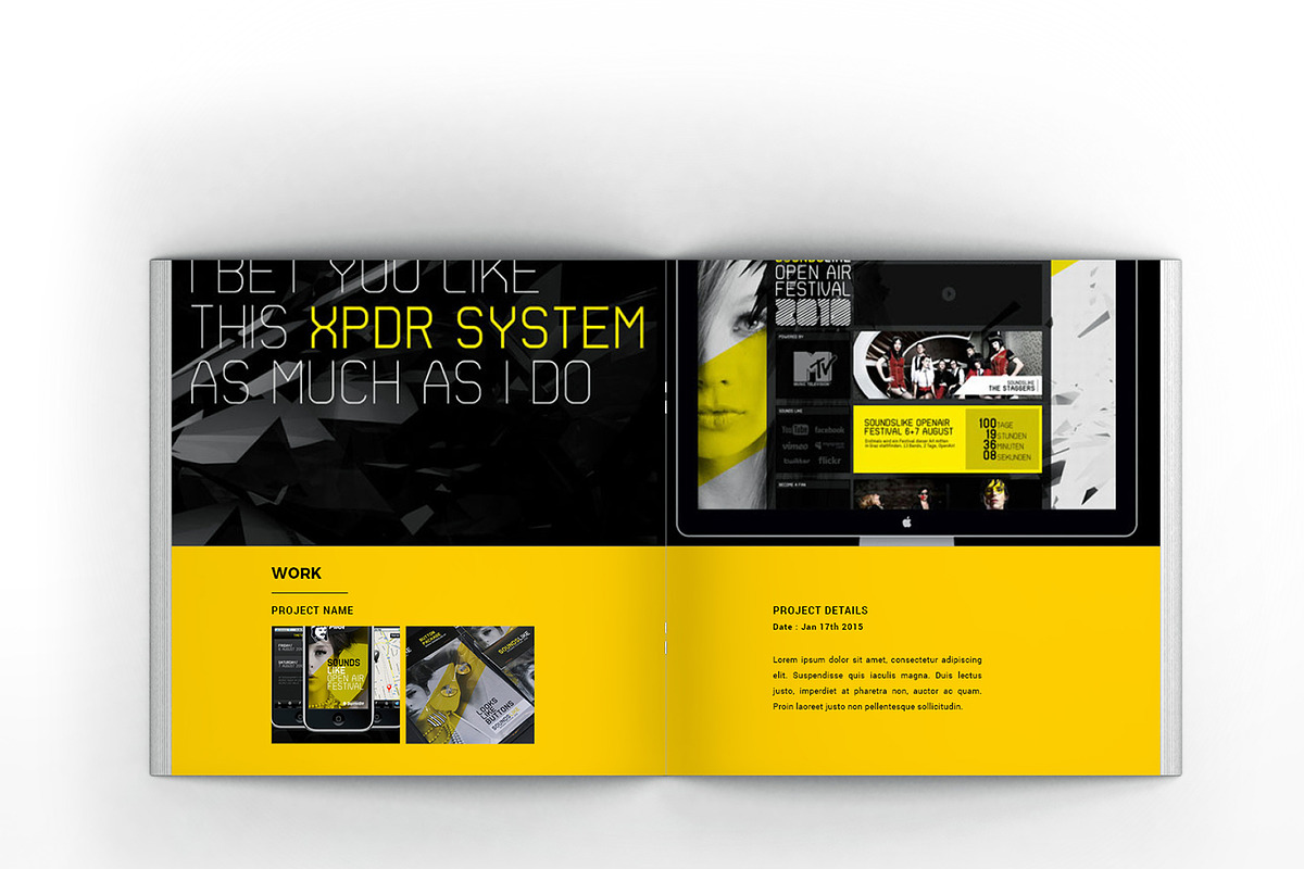 Portfolio Square Brochure, a Brochure Template by Incools Stokie (Photo 7 of 12)