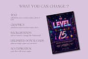 Gaming Birthday Invitation Template, an Invitation Template by InvitingStorys (Thumbnail 10 of 11)