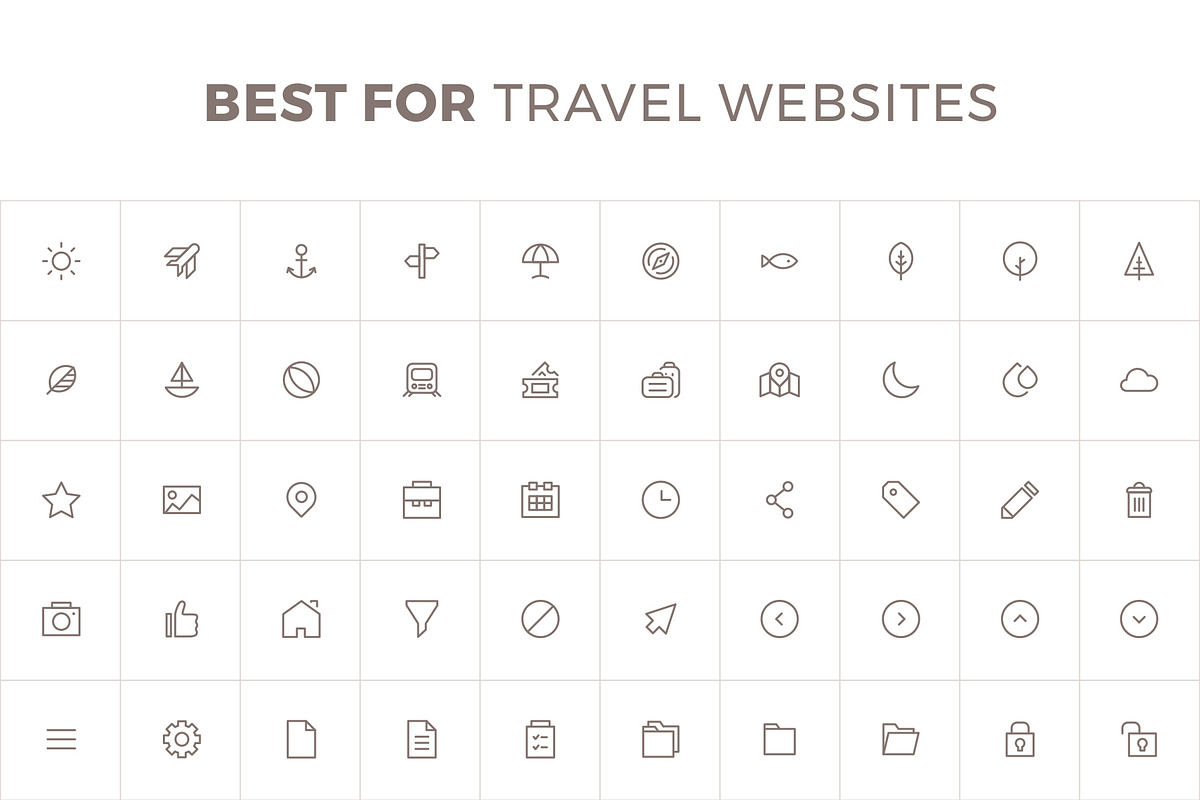CLARO - 100 Modern Line Icons, an Outline Icon by Better Be a Designer (Photo 2 of 5)