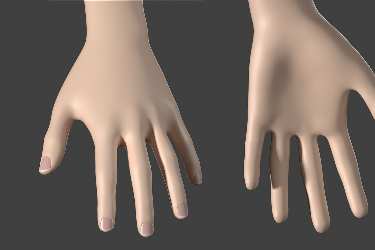 Stylized Female 01 T-Pose Base Mesh, a Characters & Person 3D Model by VK Studio (Photo 19 of 28)