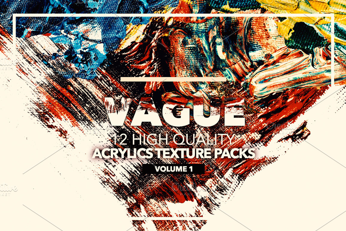 Vague I: 12 Acrylics Textures, a Texture Graphic by nicholasasmita (Photo 1 of 13)