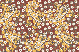 Fashion Paisley Seamless Pattern