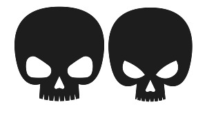 Skull Silhouette Set 1 Procreate