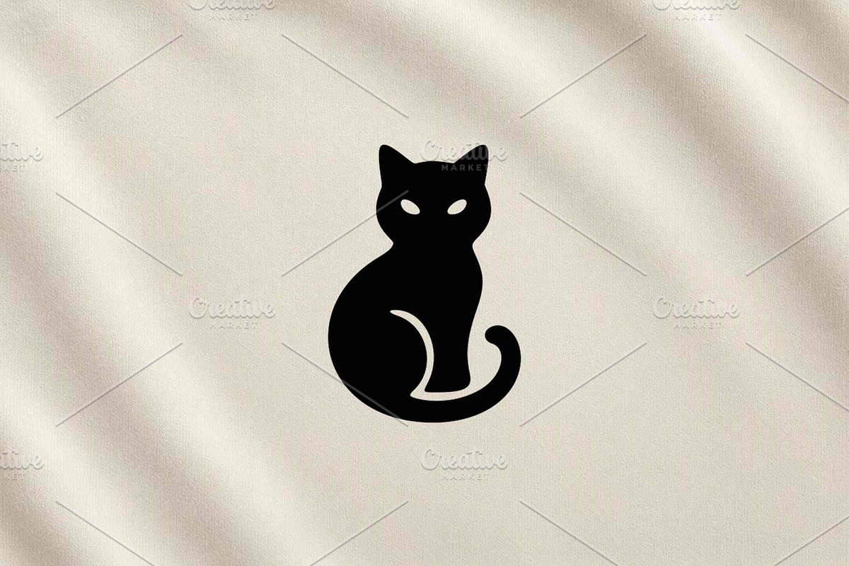 Black Cat Silhouette Vector Feline, an Animal Illustration by Vectorium Studio (Photo 3 of 4)