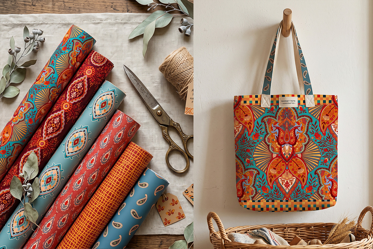 Vintage Boho & Folk Patterns, a Pattern Graphic by Sonulkaster (Photo 10 of 12)