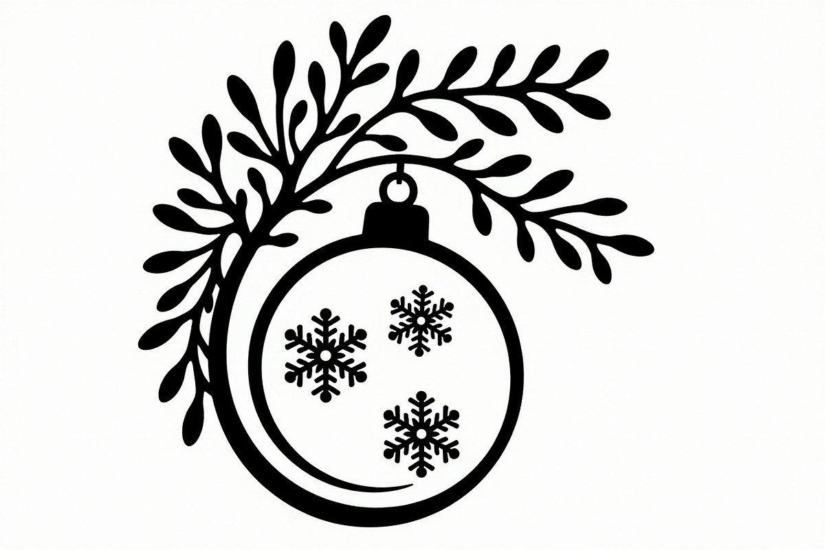 Christmas Ornament Laser Cut Design, a Graphic by musafir_fashion (Photo 3 of 16)