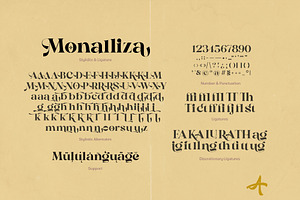 Monalliza - Modern Typeface