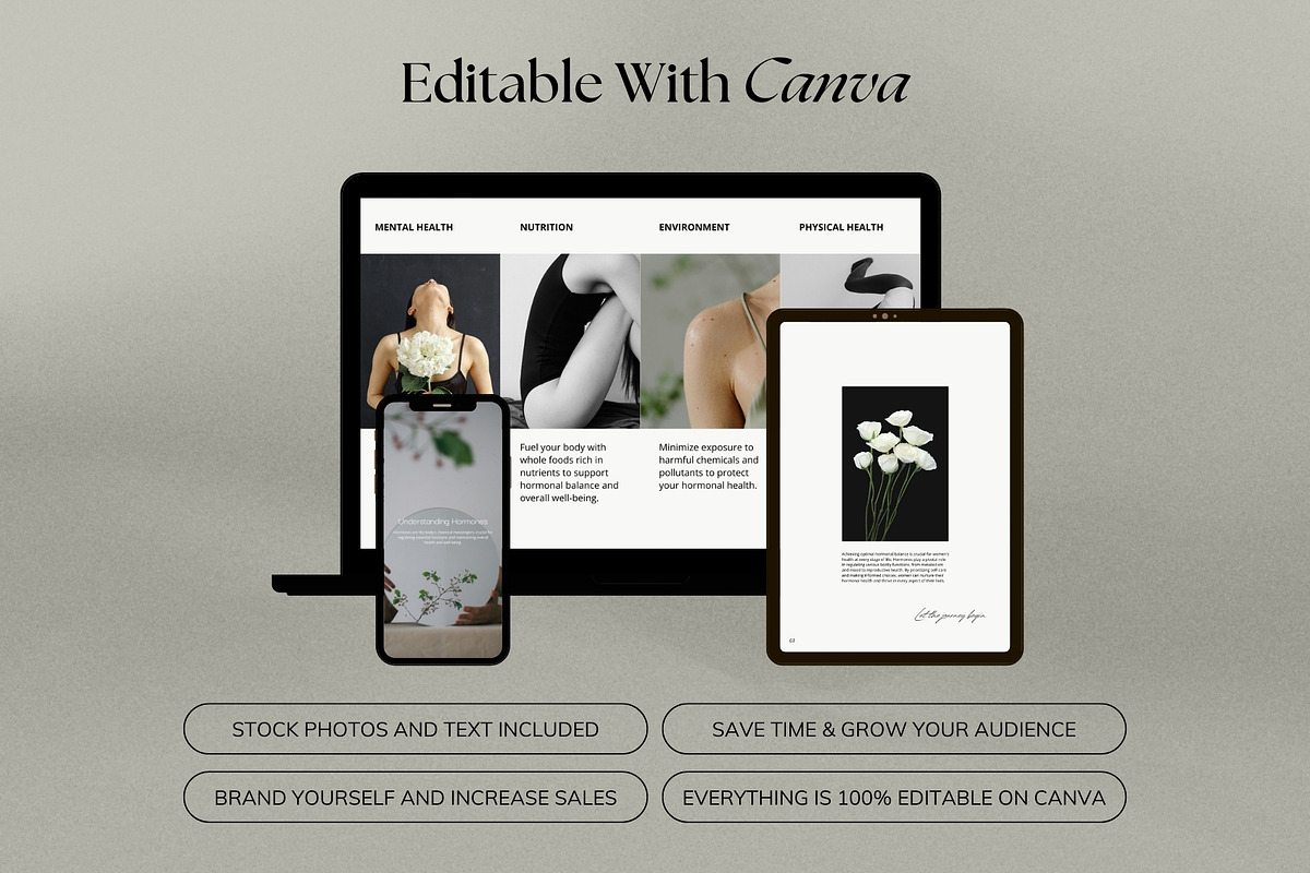 Hormone Health Guide, Ebook Template, a Magazine Template by Terraa Studio Design (Photo 8 of 8)