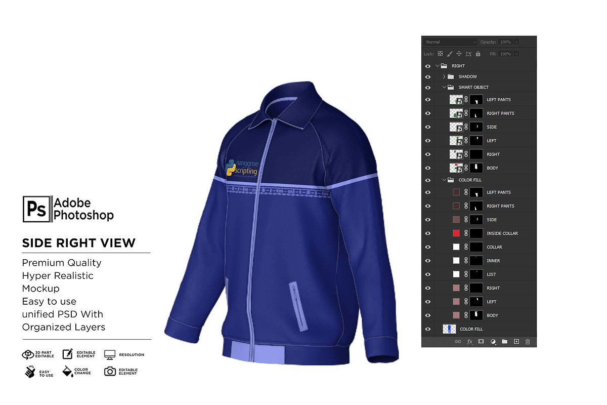 Suit Shirt Jacket Mockup, a Shirt Mockup by Nanggroe Scripting (Photo 7 of 9)