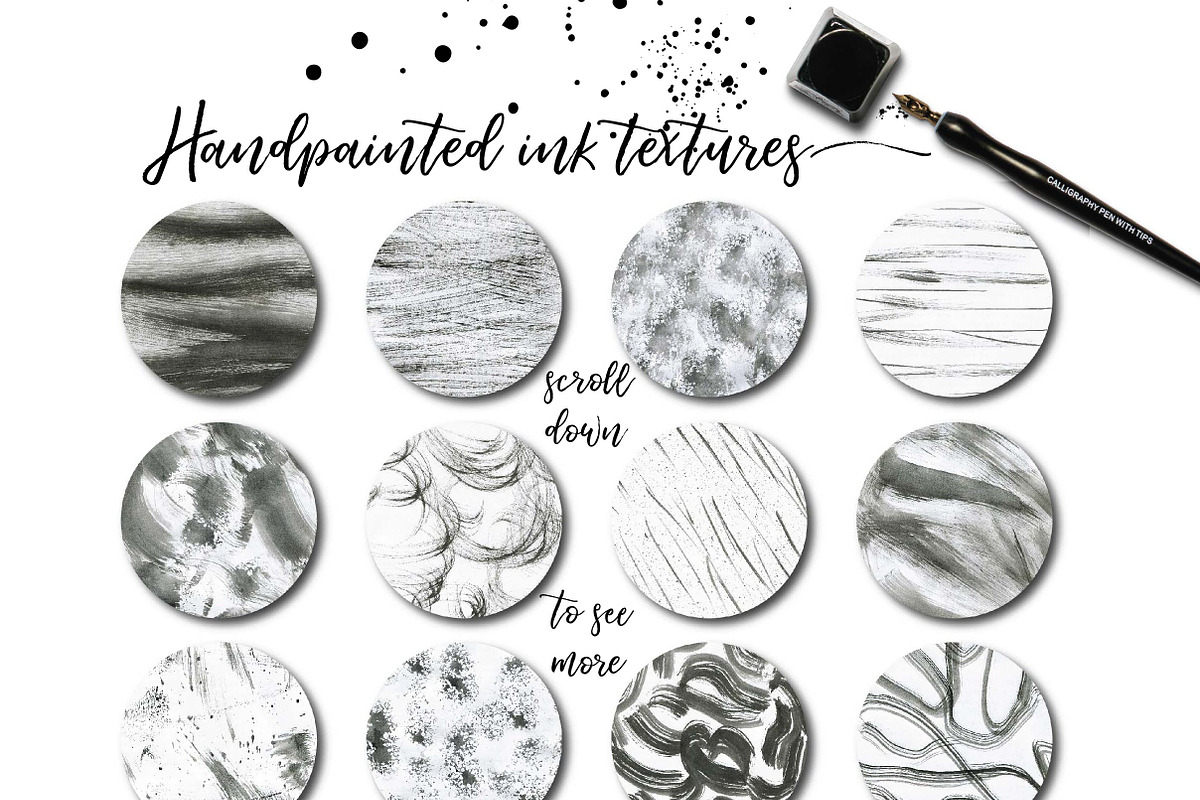 INK! textures backgrounds, a Texture Graphic by digital_essence (Photo 2 of 10)