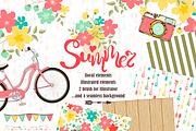Summer: vector collection!, an Illustration by Fresh-shop (Thumbnail 1 of 10)