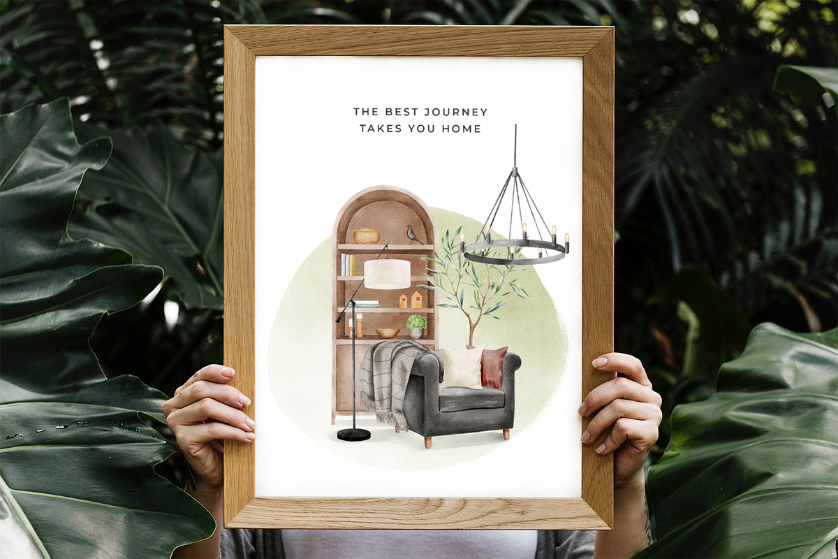 Watercolor Interior Creator, a Decorative Illustration by Kotulska (Photo 18 of 18)