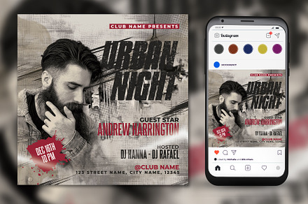 Night Club Flyer Template., a Flyer Template by Mockmenot