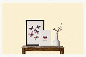 80 Vintage Butterflies Clipart