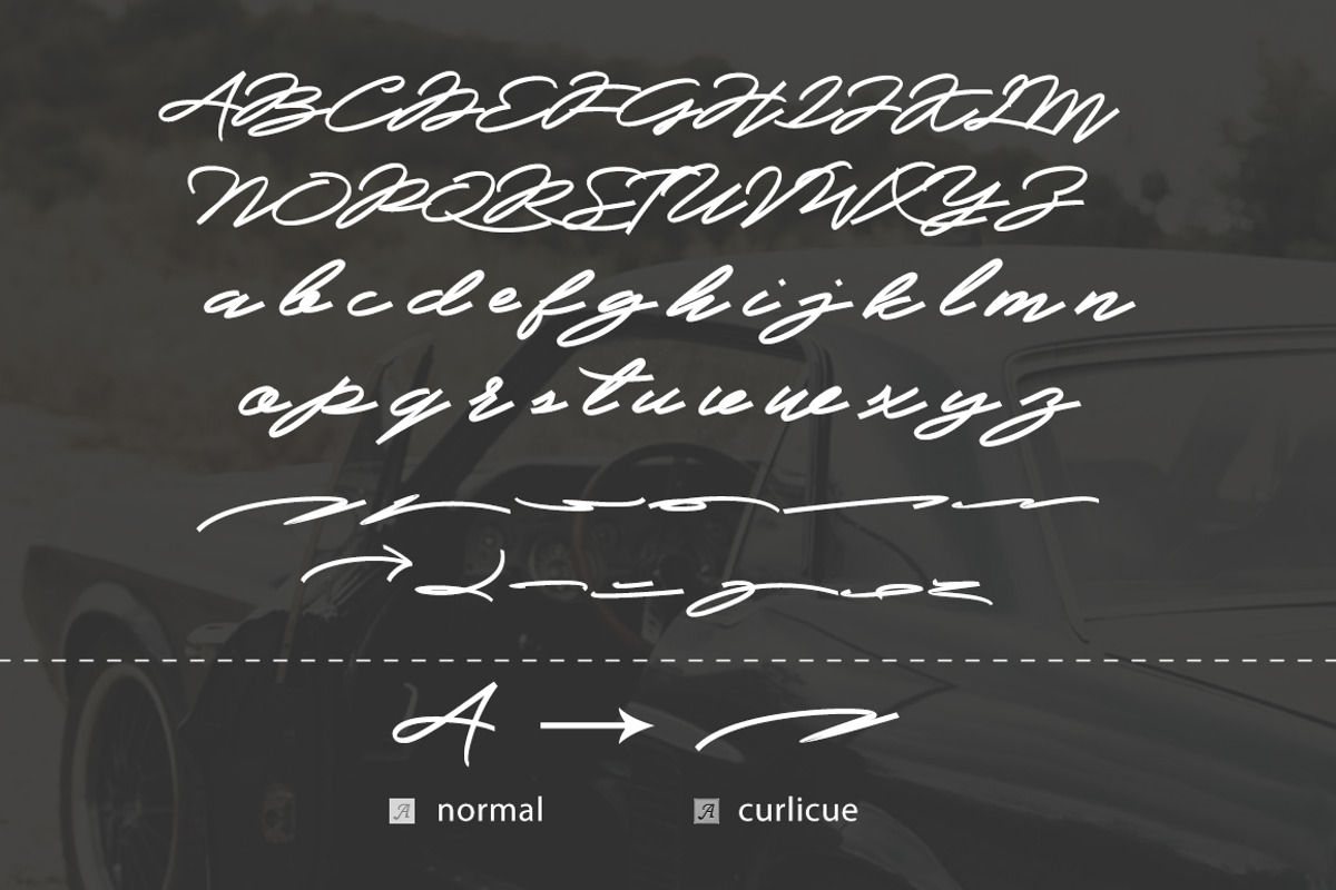 Slidingline Script Typeface preview 7