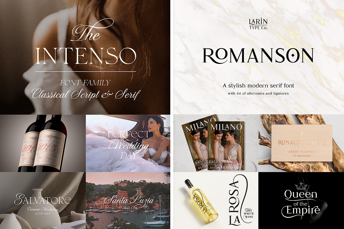 Elegant Serif Font Bundle, a Serif Font by Larin Type Co. (Photo 8 of 15)
